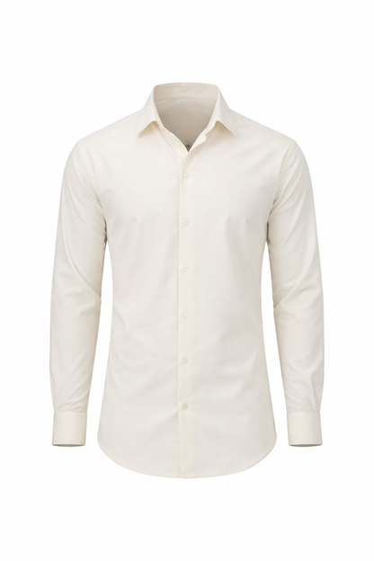 STRETCH OFF-WHITE SHIRT