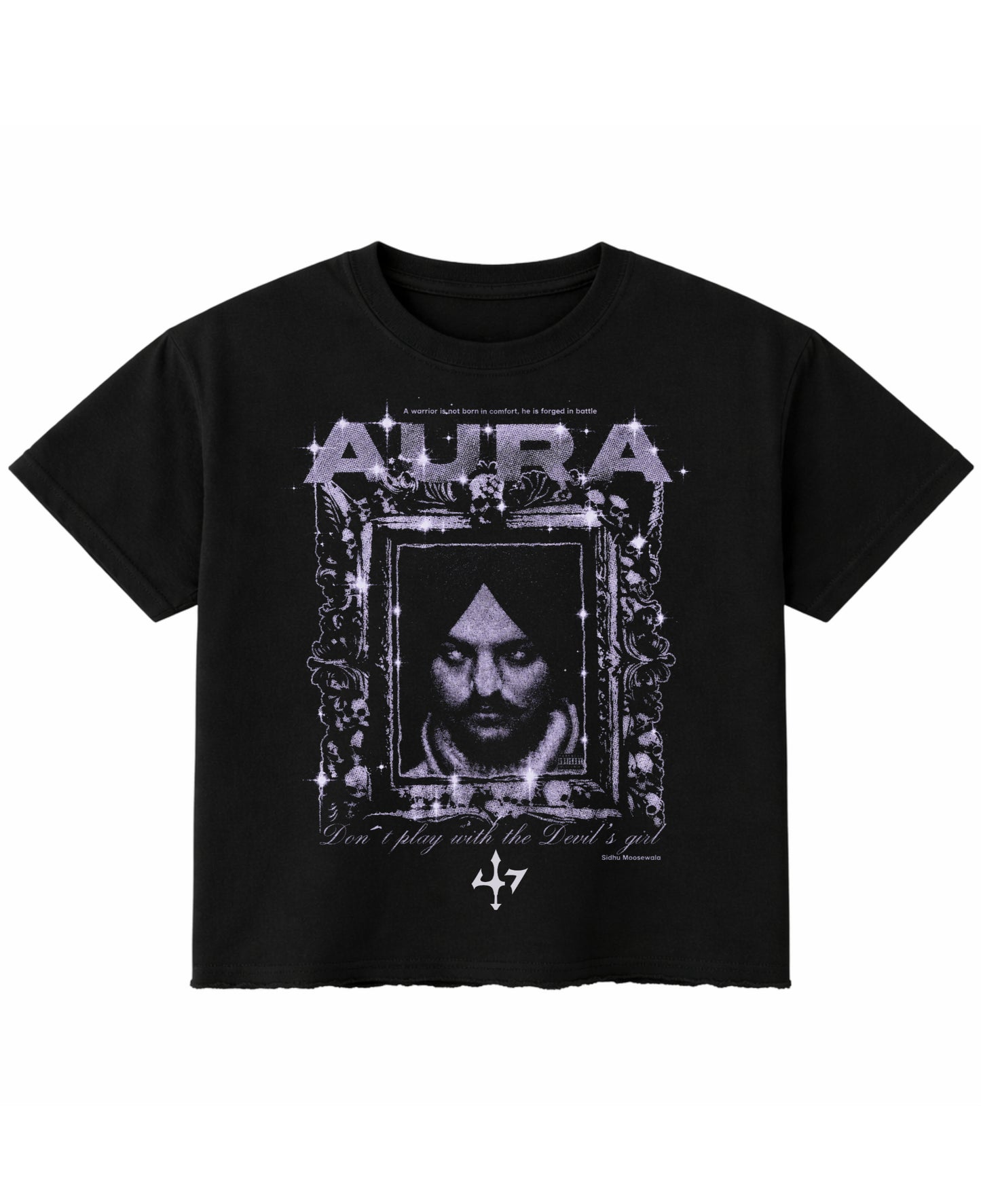 Black Boxy Fit T-shirt Front Design