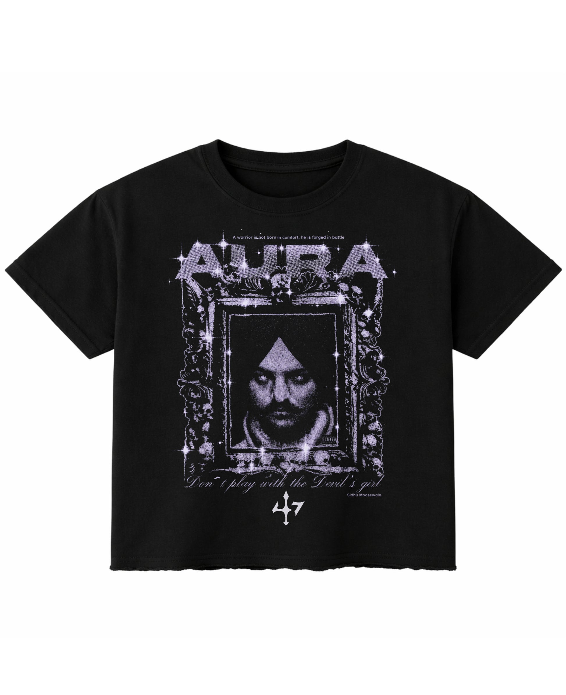 Black Boxy Fit T-shirt Front Design