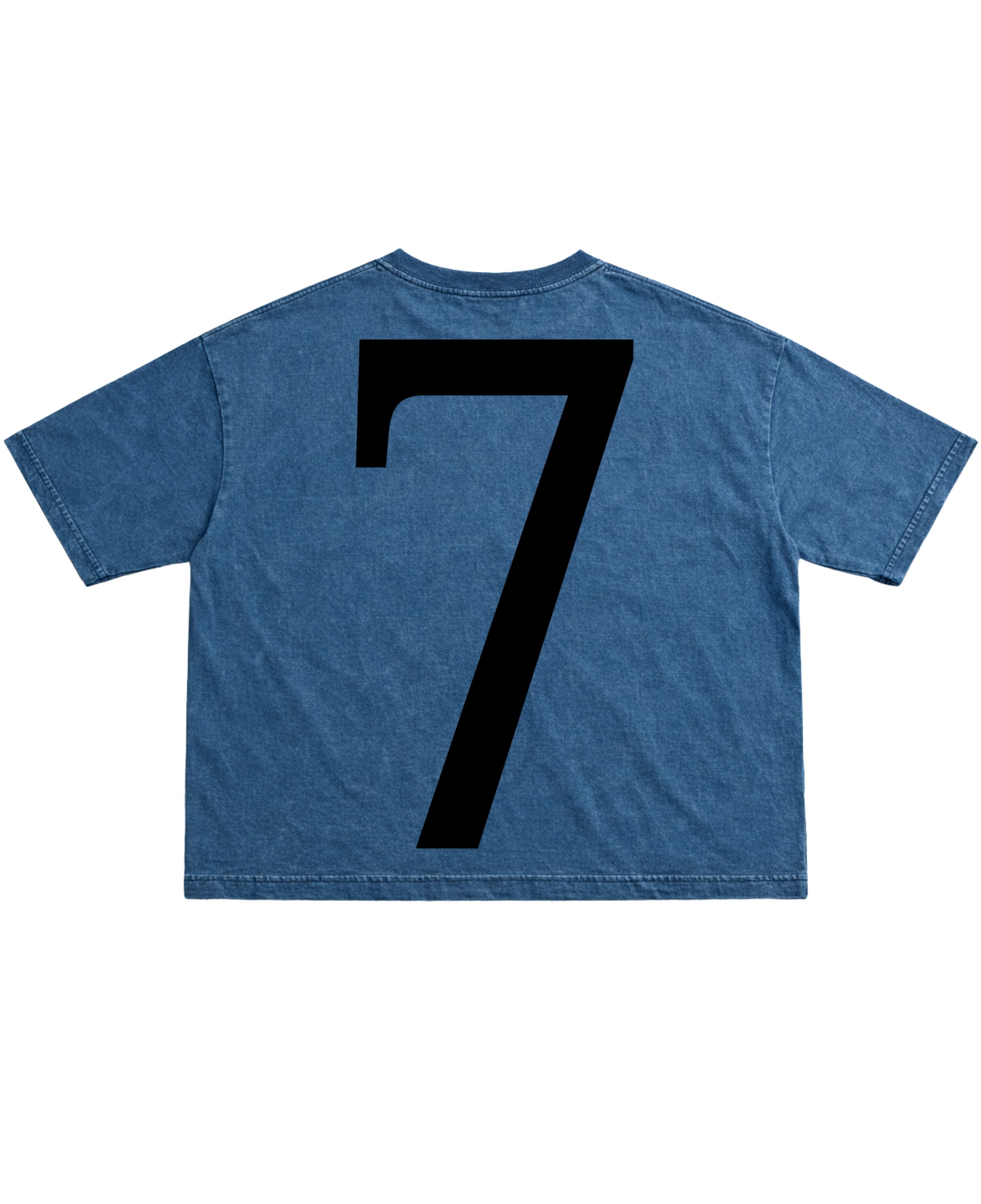 Denim Wash Boxy Fit T-shirt Back Design