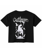 Black Boxy Fit T-shirt Back Design