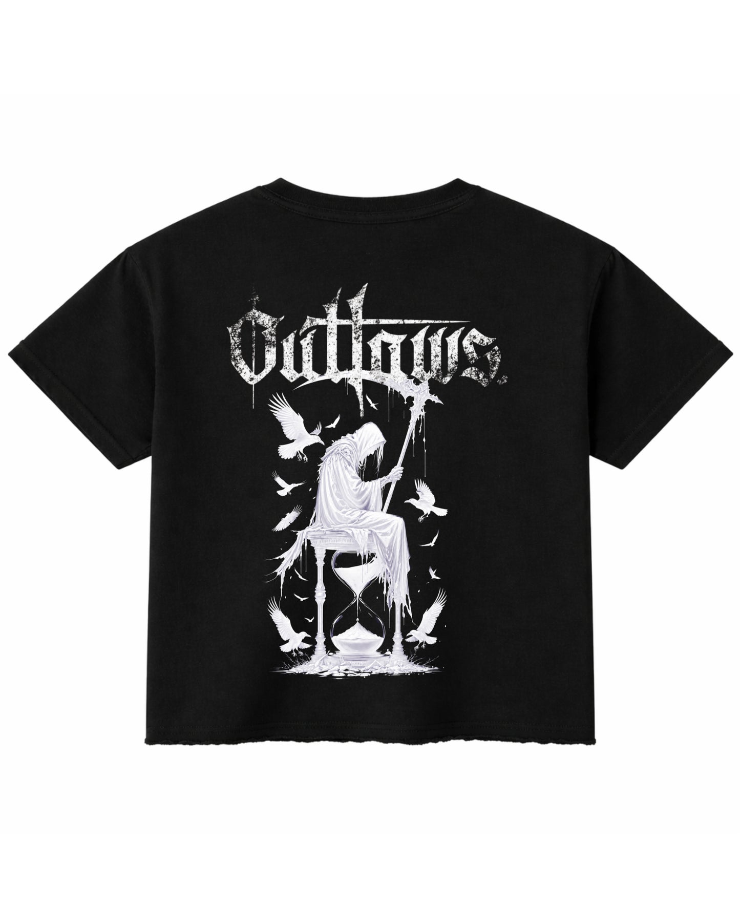 Black Boxy Fit T-shirt Back Design