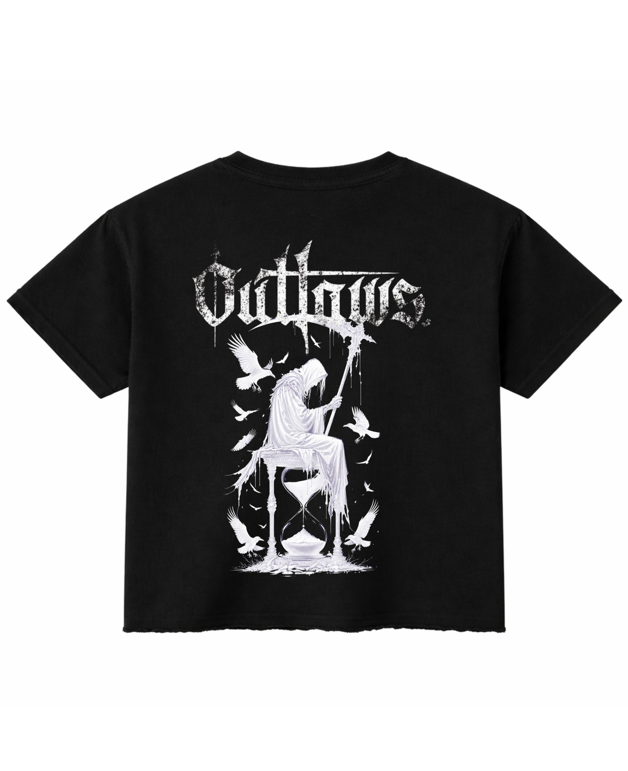 Black Boxy Fit T-shirt Back Design