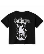 Black Boxy Fit T-shirt Back Design