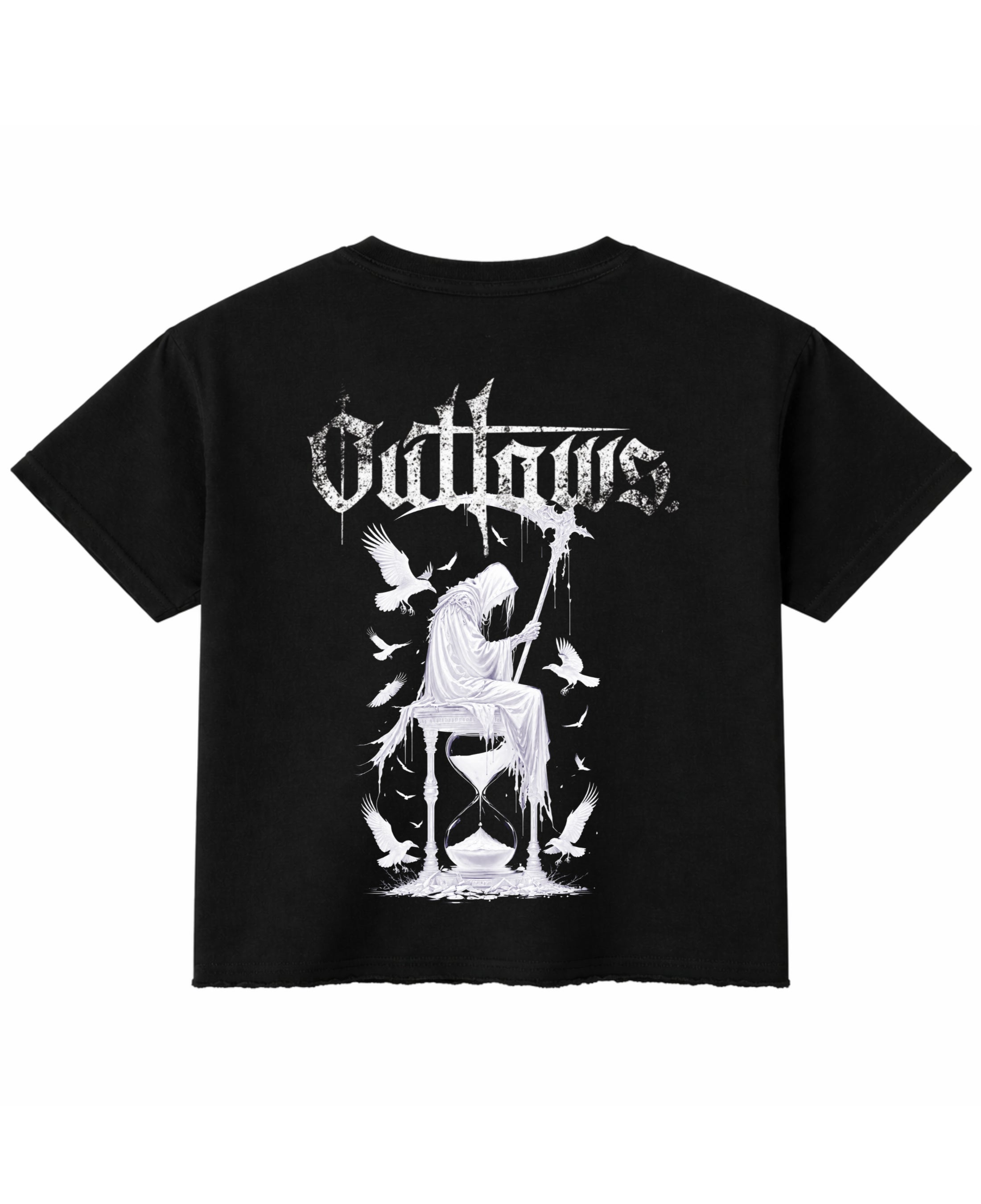 Black Boxy Fit T-shirt Back Design