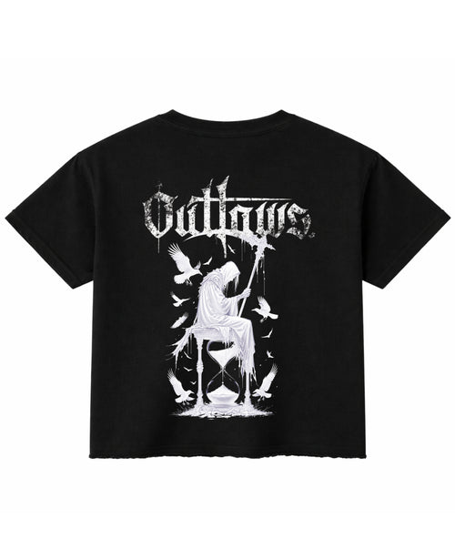 Black Boxy Fit T-shirt Back Design