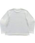 Off-white waffle knit oversized full-sleeve Back Design