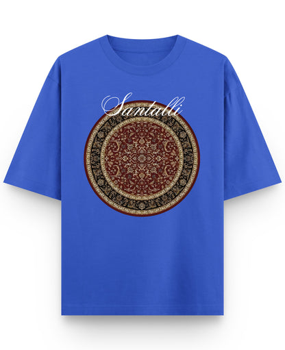 Royal Blue Oversized T-Shirt Front Design