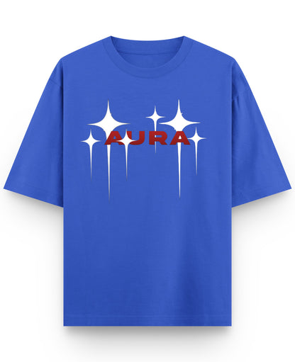Royal Blue Oversized T-Shirt Front Design