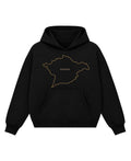 Black Boxy Hoodie Front Design