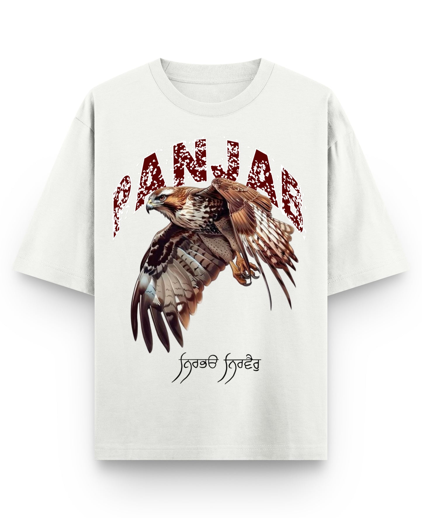 Off White Oversized T-shirt Front Design