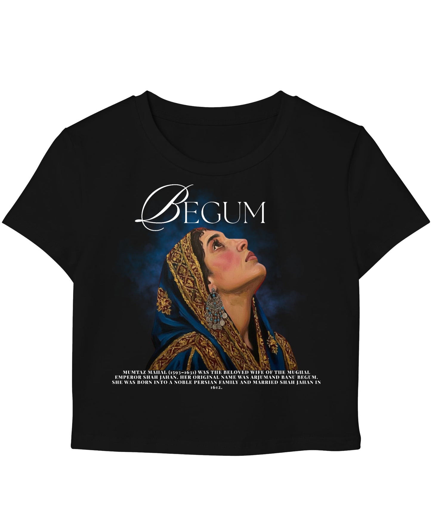 Black Baby Tee Front Design