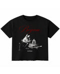 Black Boxy Fit T-shirt Front Design