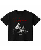 Black Boxy Fit T-shirt Front Design