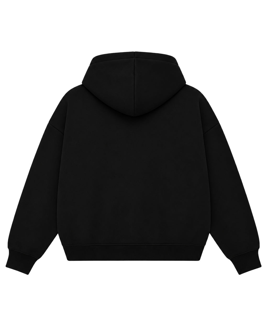Black Boxy Hoodie Back Design