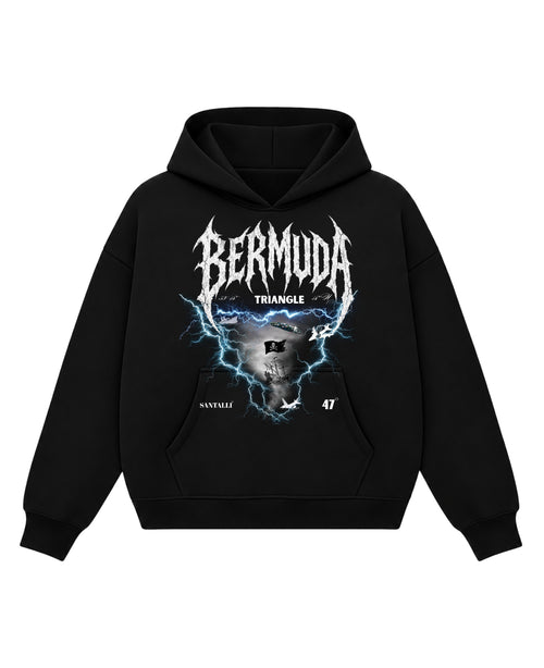 Black Boxy Hoodie Front Design