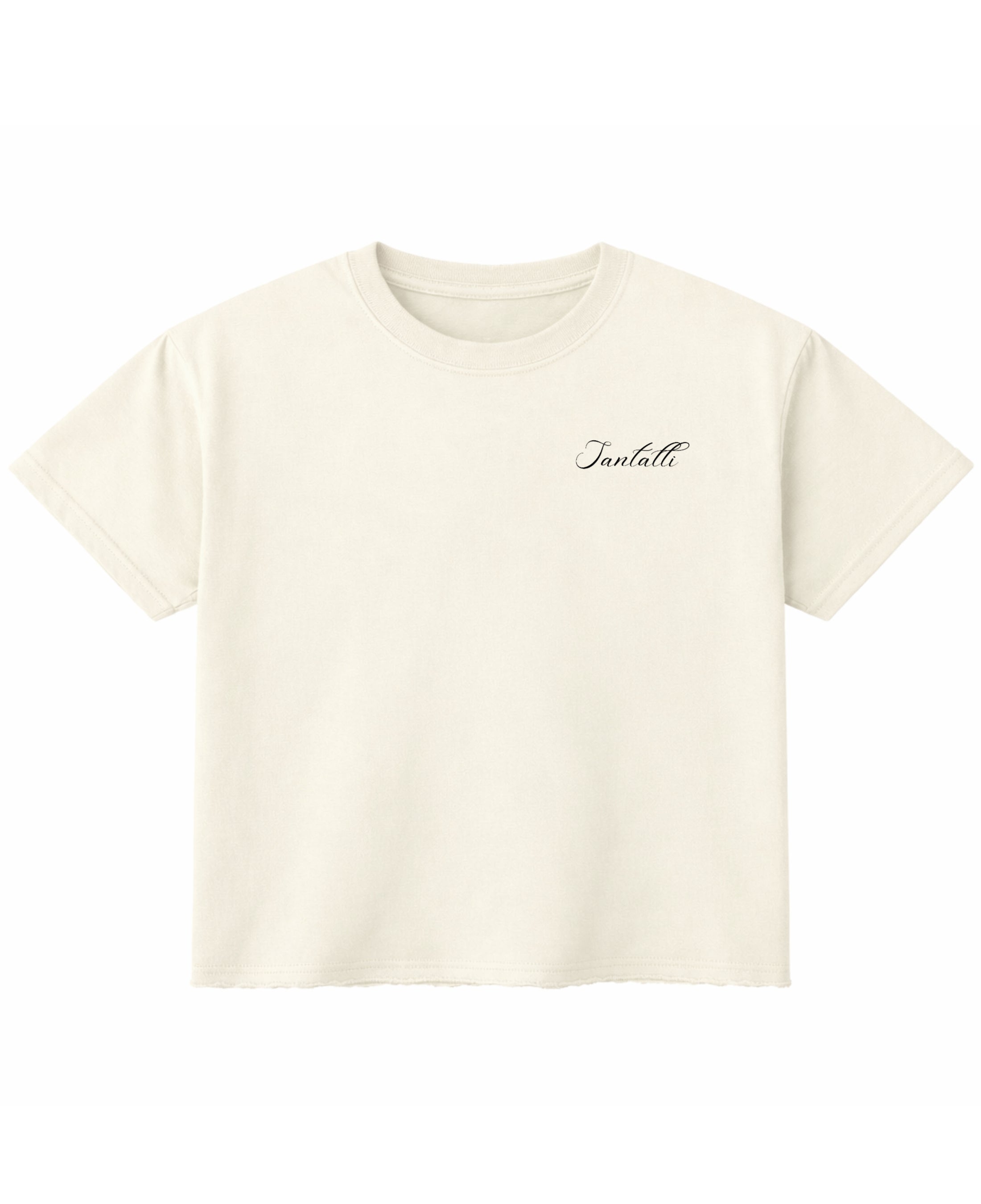 Off White Boxy Fit T-shirt Front Design