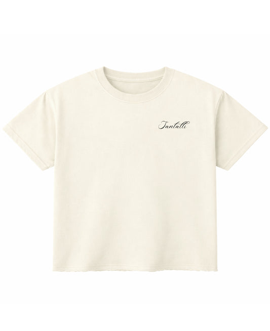 Off White Boxy Fit T-shirt Front Design