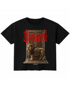 Black Boxy Fit T-shirt Front Design