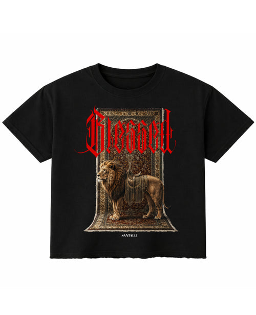 Black Boxy Fit T-shirt Front Design