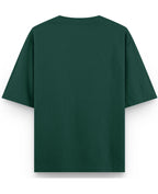 Bottle Green Oversized T-Shirt Back Design