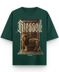 Bottle Green Oversized T-Shirt Front Design
