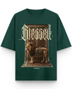 Bottle Green Oversized T-Shirt Front Design