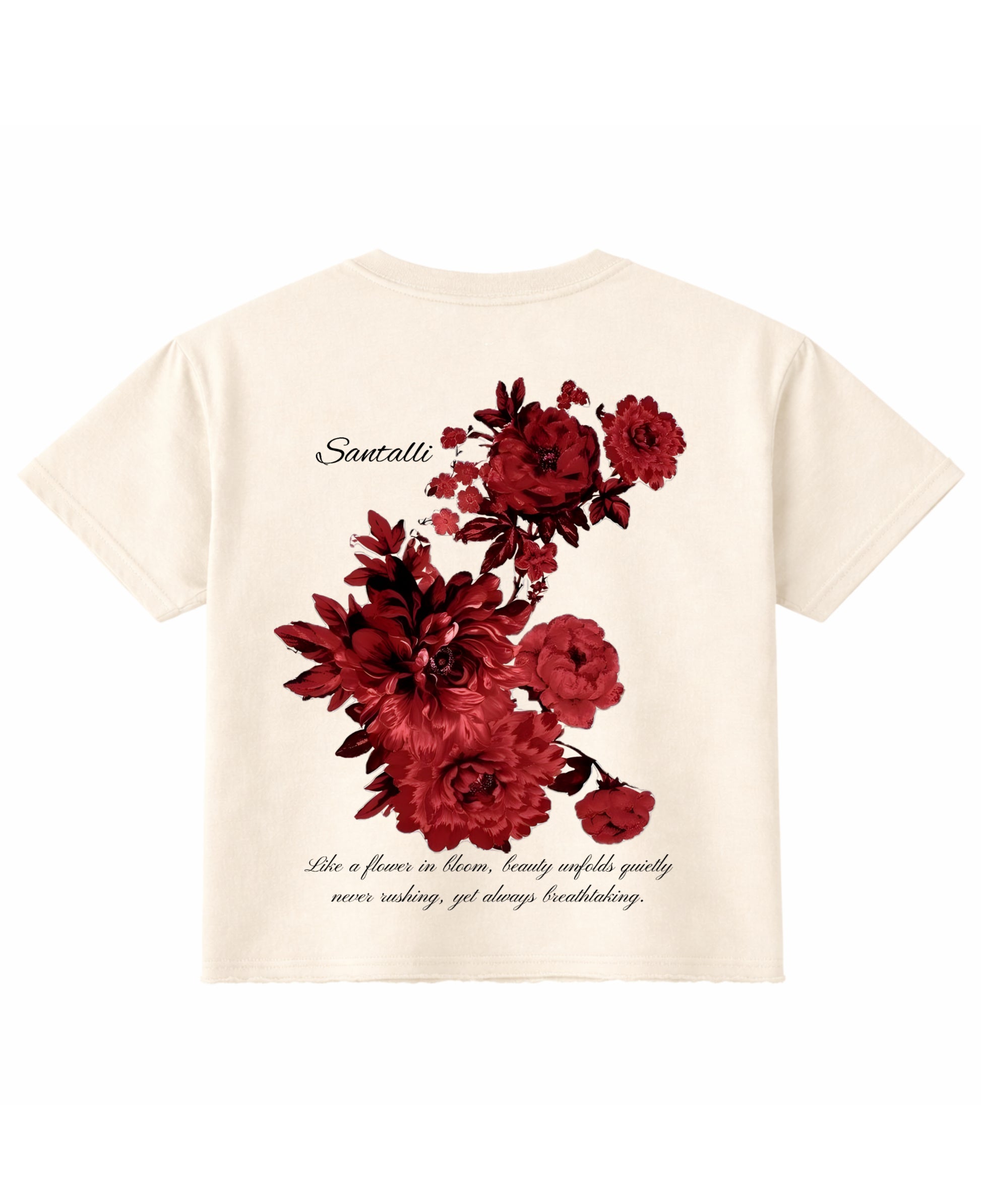 Off White Boxy Fit T-shirt Back Design