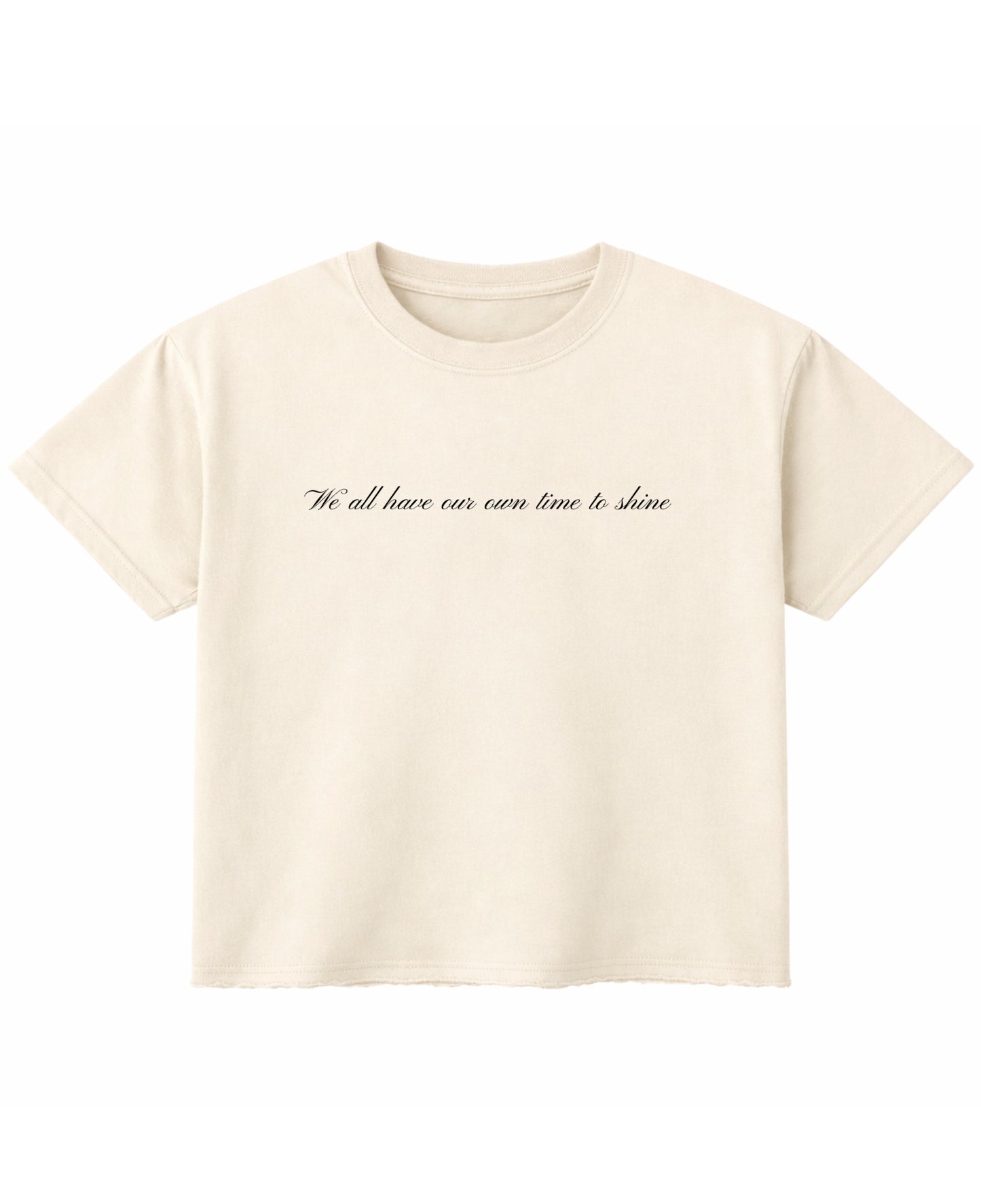 Off White Boxy Fit T-shirt Front Design