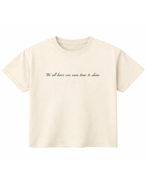 Off White Boxy Fit T-shirt Front Design