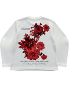Off-white waffle knit oversized full-sleeve Back Design