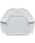 Off-white waffle knit oversized full-sleeve Front Design