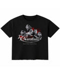 Black Boxy Fit T-shirt Front Design