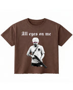 Brown Boxy Fit T-shirt Front Design