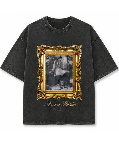 Vintage Fade Wash Oversized T-shirt Front Design