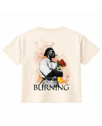 Off White Boxy Fit T-shirt Back Design