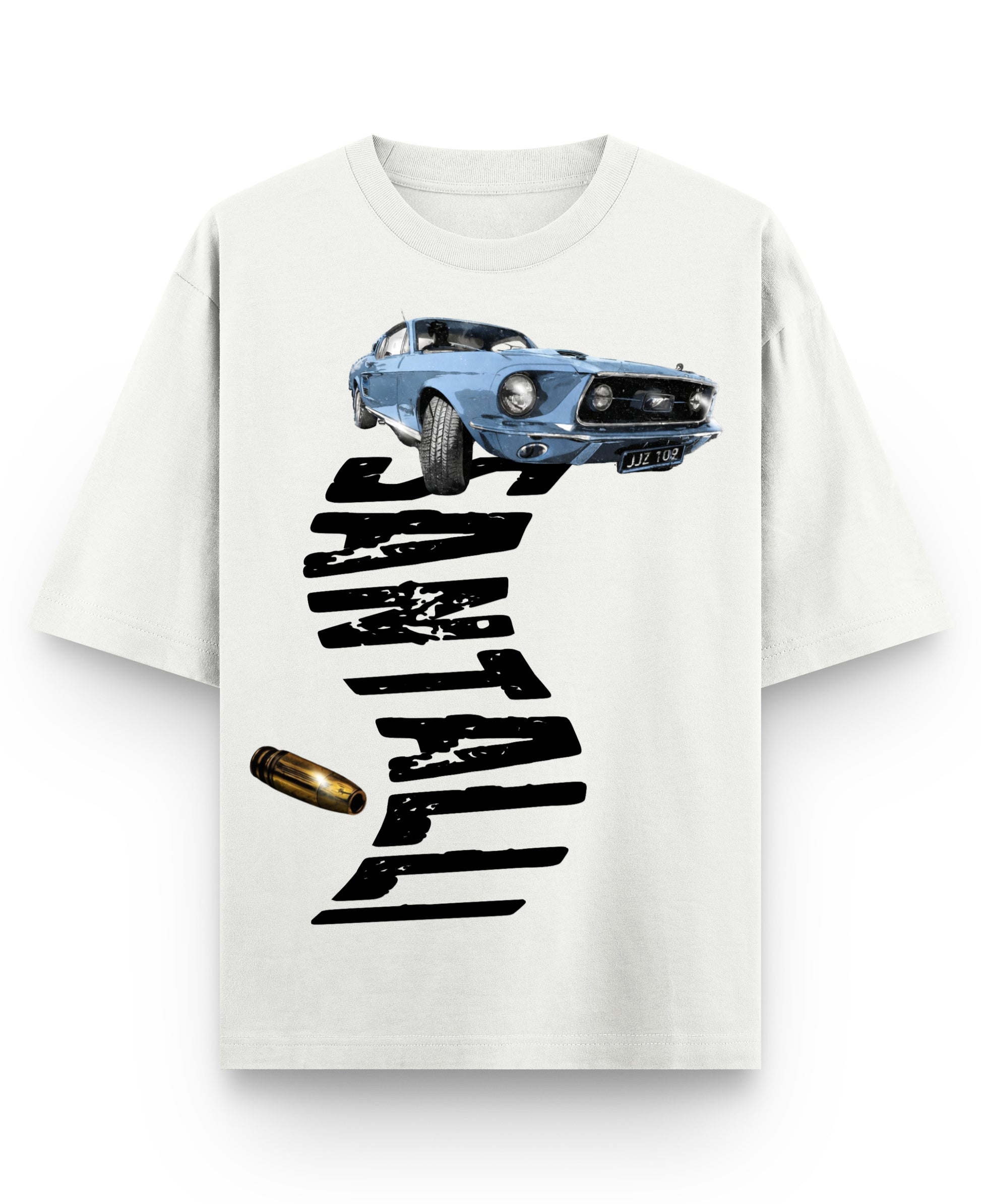 Off White Oversized T-shirt Front Design