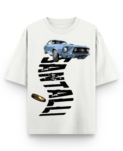 Off White Oversized T-shirt Front Design