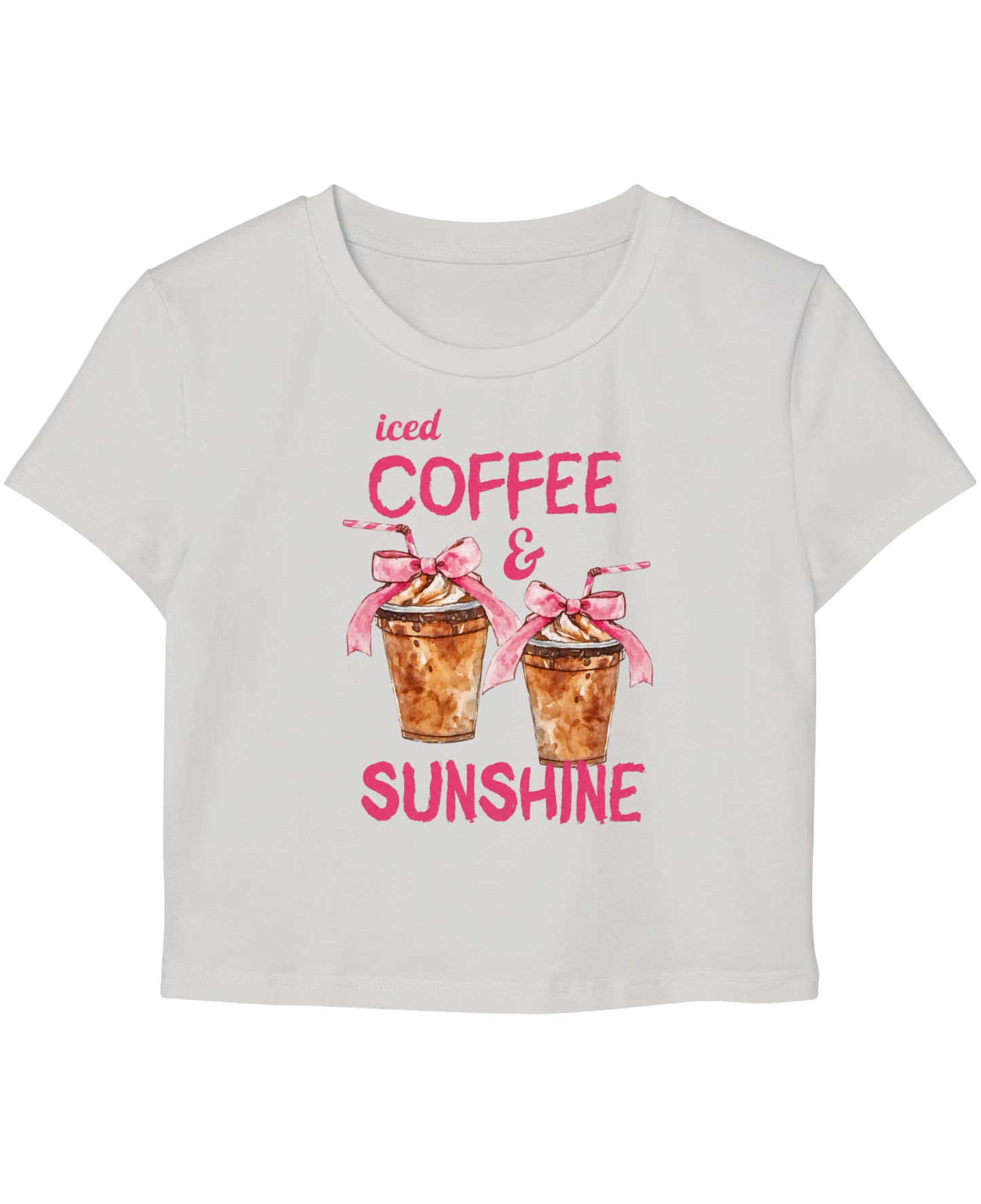 White Baby Tee Front Design