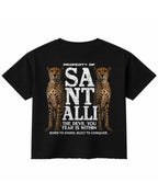 Black Boxy Fit T-shirt Back Design