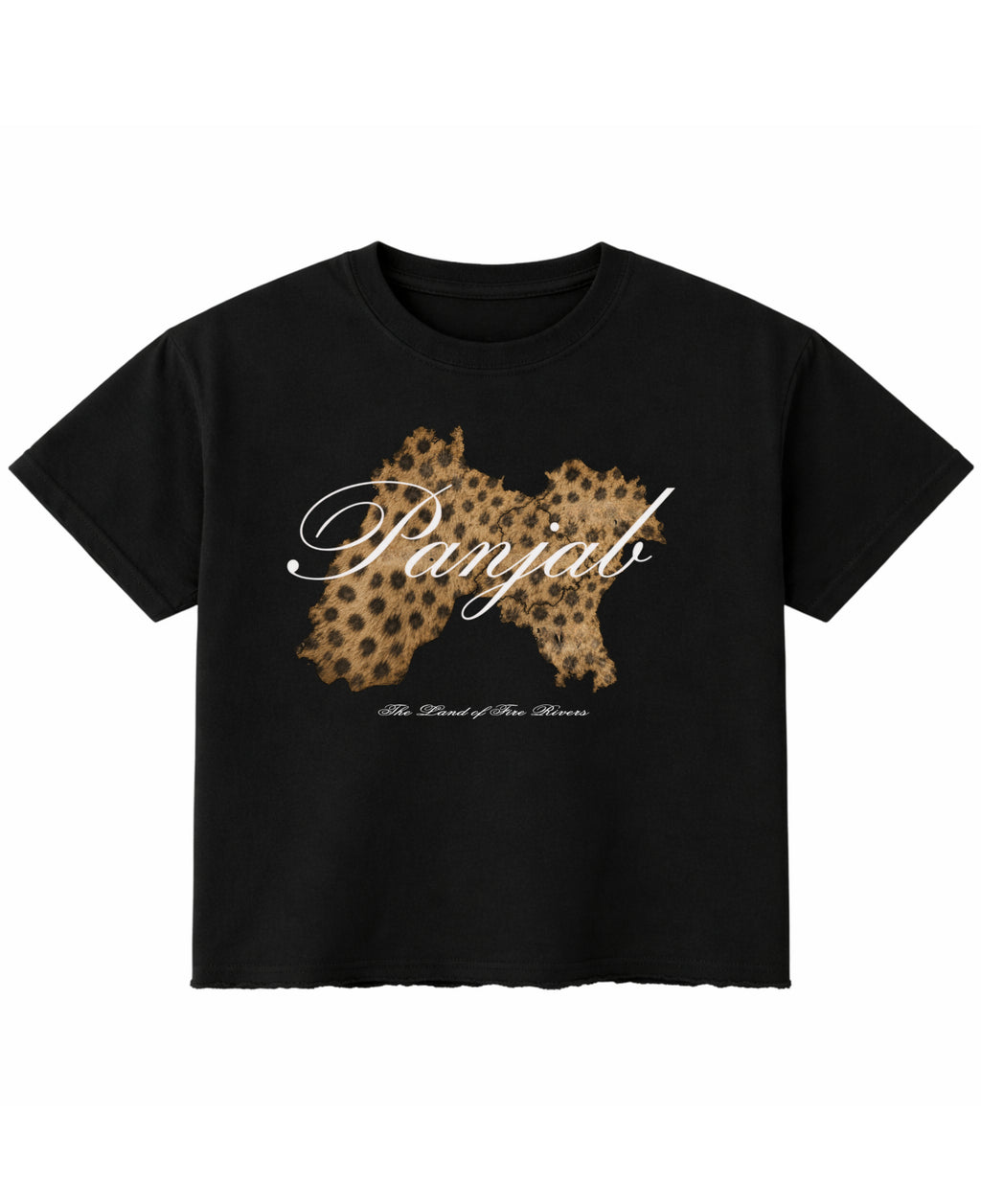 Black Boxy Fit T-shirt Front Design