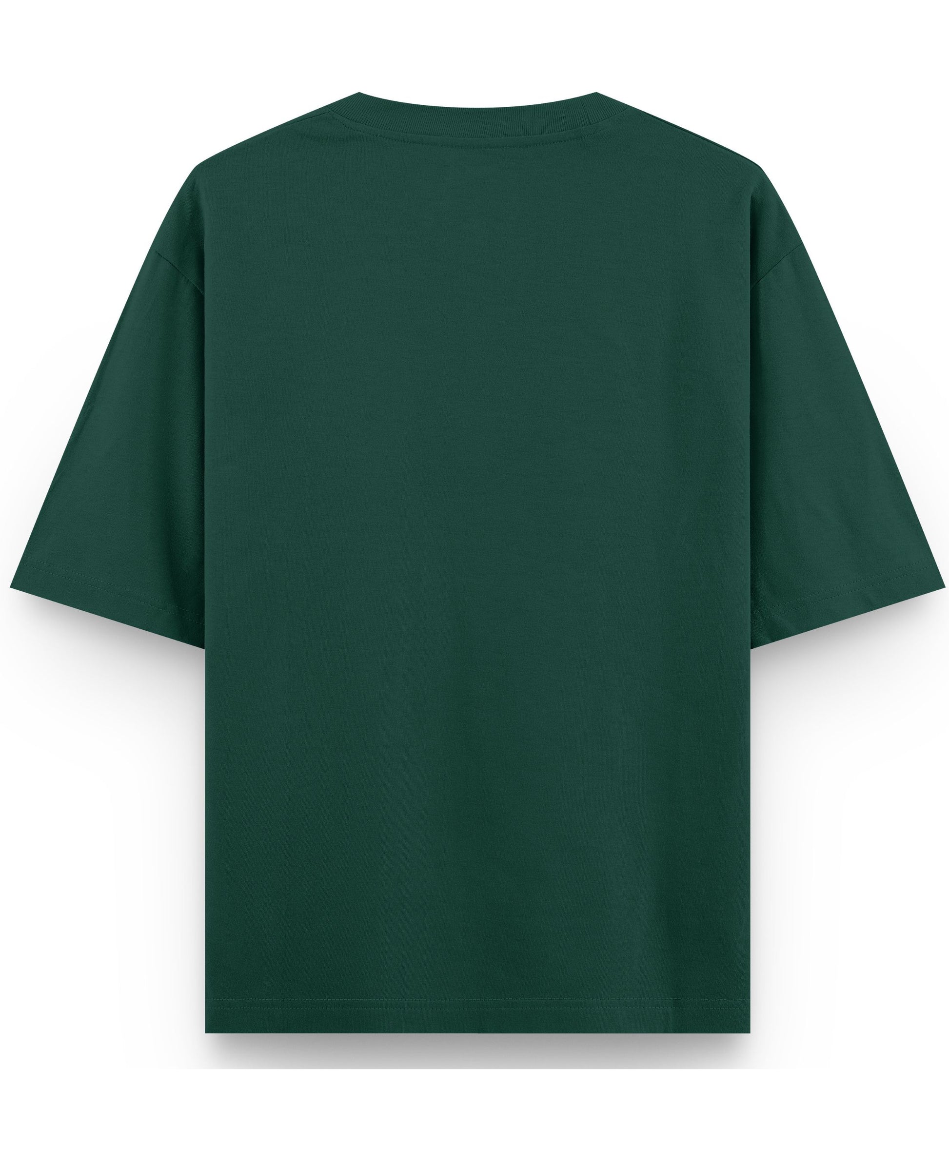Bottle Green Oversized T-Shirt Back Design