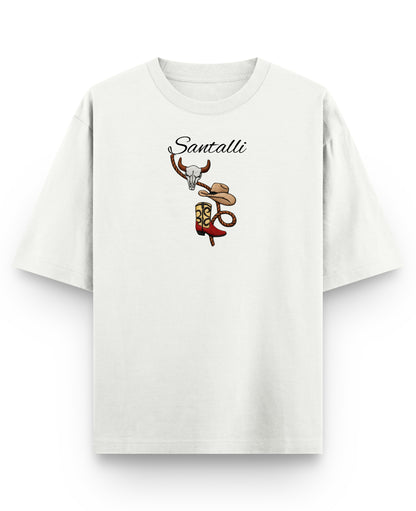 Off White Oversized T-shirt Front Design