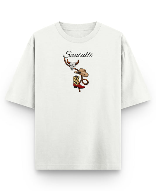 Off White Oversized T-shirt Front Design