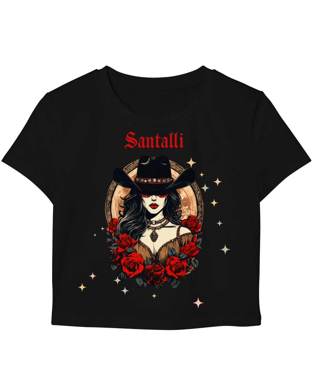 Black Baby Tee Front Design