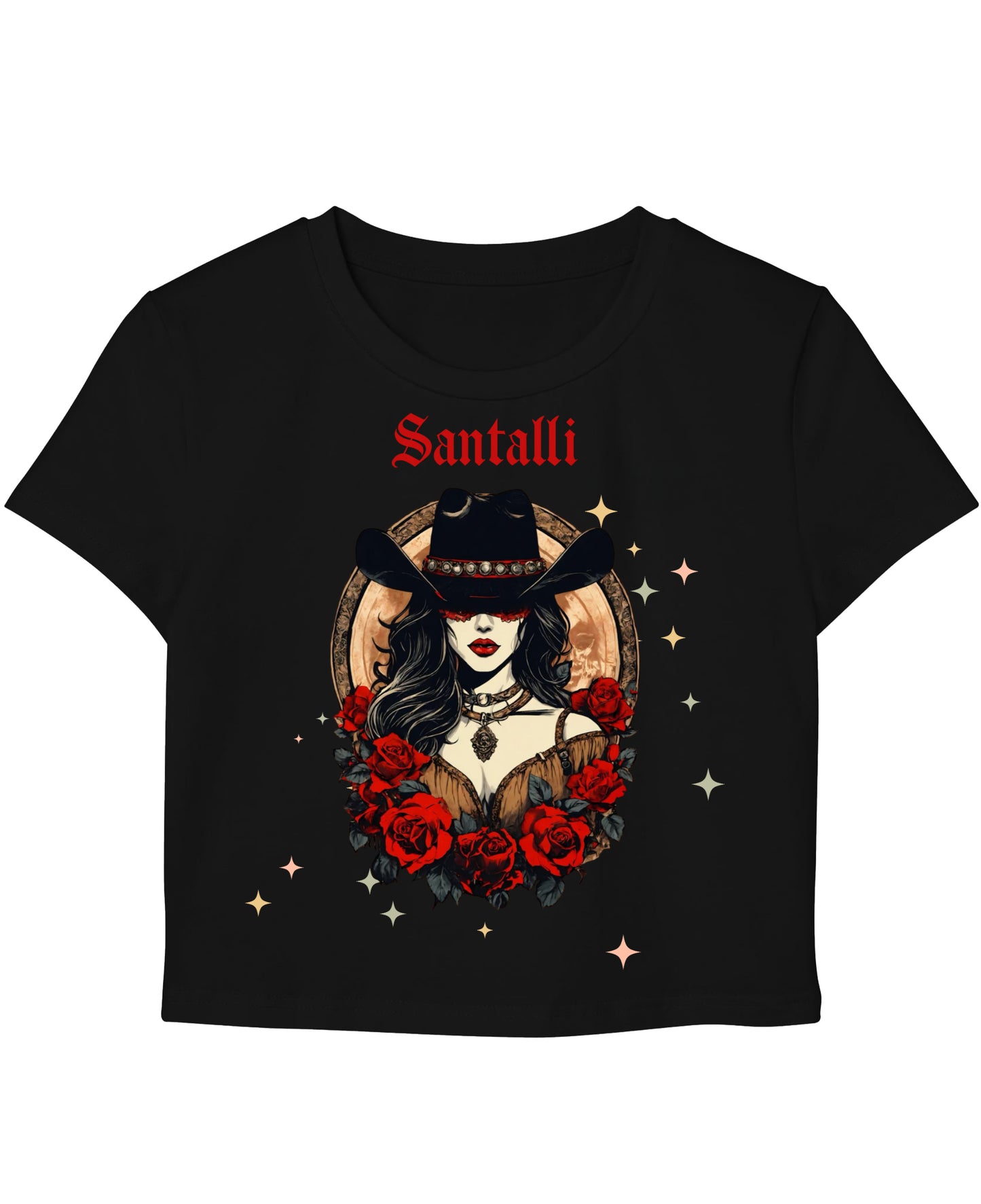 Black Baby Tee Front Design