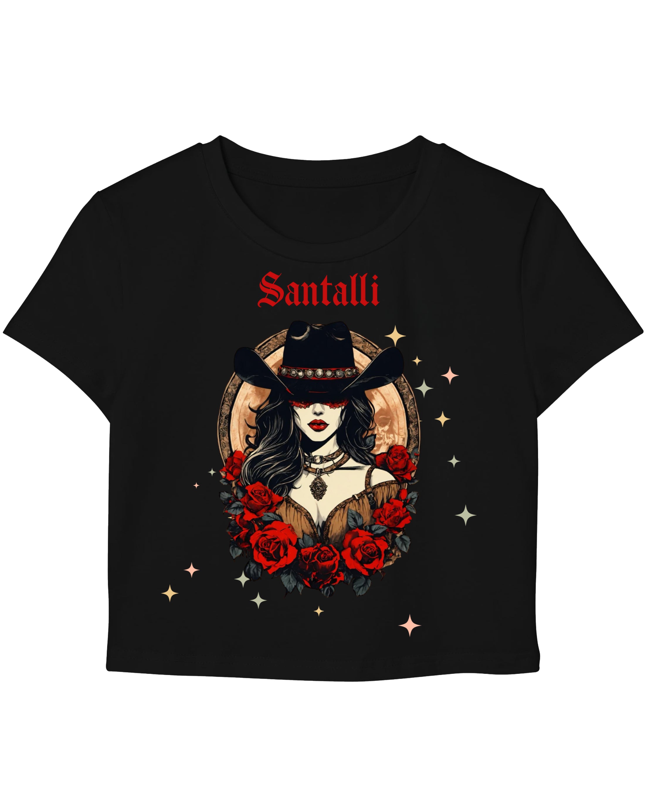 Black Baby Tee Front Design