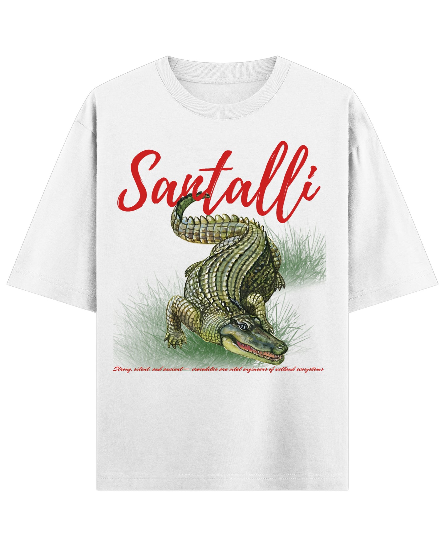 White Oversized T-shirt Front Design