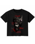 Black Boxy Fit T-shirt Front Design