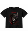 Black Boxy Fit T-shirt Front Design